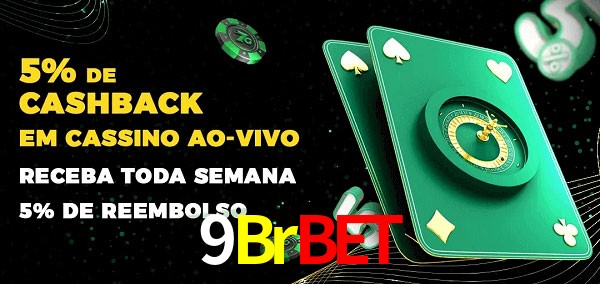 Promoções do cassino ao Vivo 9Brbet